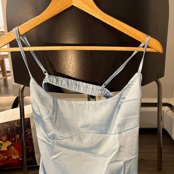 Elegant Blue Women's Dress - Picture 10 of 12